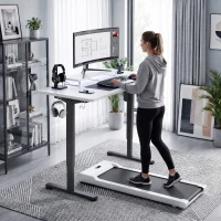 HOMCOM Schreibtischgestell ergonomisch höhenverstellbar Tischgestell elektrisch Stahl Schwarz(m-10)
