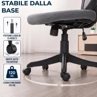 HOMCOM Sedia Ufficio Ergonomica, Braccioli Ribaltabili 3D, Poggiatesta 2D, Appendiabiti, in Rete, Grigio Scuro(m-8)