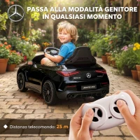 AIYAPLAY Macchina Elettrica per Bambini 12V Mercedes-AMG, Auto Elettrica per Bambini, 2 Motori, Telecomando, Nero(m-5)