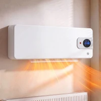 HOMCOM Termoventilatore Ceramico da Parete 2000W Controllo App 3 Modalità con Termostato, Timer, Telecomando, Bianco(m-13)