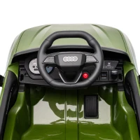 AIYAPLAY Macchina Elettrica per Bambini 12V Audi A5L con Telecomando, Batteria al Litio, 2 Motori, Telecomando, Verde(m-12)