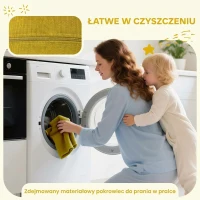 AIYAPLAY 7-częściowy Zestaw Miękkich Klocków dla Maluchów, Pianka, Zmywalny Pokrowiec z Kordu, Różne Kształty, Kolorowy(m-6)