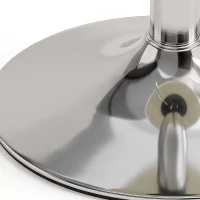 HOMCOM Sgabello Bar in Pelle PU con Altezza Regolabile, Seduta Morbida Spessa, Girevole a 360°, per Penisola, Bianco(m-11)
