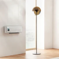 HOMCOM Termoventilatore da Parete 2000W, Stufa Elettrica Ceramica 3 Modalità con Ventilatore, Termostato, Bianco(m-12)