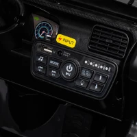 AIYAPLAY Fuoristrada Elettrica per Bambini 12V, Batteria al Litio, 2 Motori, Sospensioni, Telecomando, 2-4 Anni, Nero(m-13)