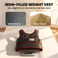 HOMCOM 20kg Weighted Vest for Running, Cardio & Home Training, Adjustable Running Weight Vest with 38 Weight Bags for Men and Women, Boost Strength, Endurance & Cardio Performance, Black and Red(m-5)