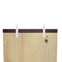 PawHut Pack de 3 Casas para Murciélagos de Madera con 2 Cámaras Plataforma de Aterrizaje Resistente a la Intemperie Natural(m-13)