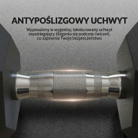 HOMCOM hexagon dumbbells handvat gekarteld 2 x 15 kg(m-5)