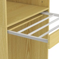 HOMCOM Mobile Lavatrice Asciugatrice, Colonna Lavatrice Asciugatrice, per Bagno Lavanderia, 70x65x192 cm, Rovere(m-11)
