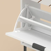 HOMCOM Zapatero Estrecho con 4 Cajones Abatibles y Divisores Ajustables para 8-16 Pares Blanco(m-11)