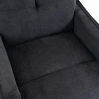 HOMCOM Poltrona Relax Reclinável Elétrica Elevatória com 2 Pontos de Massagem, Assento com Molas, Apoio para os Pés, Chenille, Preto(m-12)