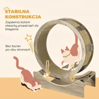 Biegacz dla kotów, 91 cm, z hamulcem, orzechowy(m-5)