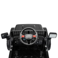 AIYAPLAY Fuoristrada Elettrica per Bambini 12V, Batteria al Litio, 2 Motori, Sospensioni, Telecomando, 2-4 Anni, Nero(m-12)