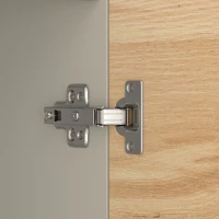 HOMCOM Aparador com 2 Portas e 3 Gavetas, Móvel de TV até 55 Polegadas, 120x35x74,5 cm, Branco e Carvalho(m-13)