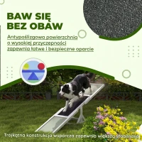 Huśtawka dla psa, drewniana, do agility, zabawka dla dużych psów(m-5)