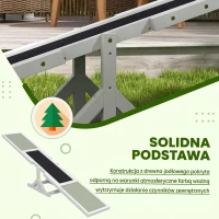 Huśtawka dla psa, drewniana, do agility, zabawka dla dużych psów(m-4)