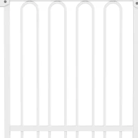 PawHut Cancelletto di Sicurezza per Cani Estensibile 76-104cm, Alto 104cm, Cancellino Cani Taglia Grande, Bianco(m-13)