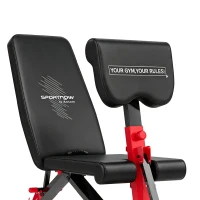 SPORTNOW Panca Pesi Regolabile per Home Gym, Pieghevole 300 kg, Inclinata/Declinata/Piana, 6 Posizioni Schienale(m-12)
