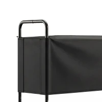 Outsunny Portalegna da Interno ed Esterno in Acciaio Zincato con Copertura e Borsa in Oxford 600D, Portata 500 kg, Nero(m-12)