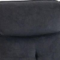 HOMCOM Poltrona Relax Reclinável Elétrica Elevatória com 2 Pontos de Massagem, Assento com Molas, Apoio para os Pés, Chenille, Preto(m-14)