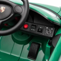 AIYAPLAY Auto Elettrica Bambini Porsche Carrera GT 12V con Telecomando, 2 Motori, Sospensioni e Porte Apribili, Verde(m-13)