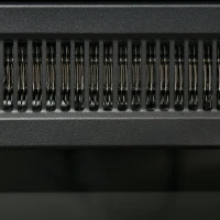 HOMCOM Camino Elettrico da Terra 1800W con Effetto Fiamma, Telecomando, Timer e Temperatura Regolabile, Marrone(m-9)