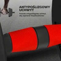 HOMCOM 2 w 1 Zestaw Hantli 15 kg Regulowane Hantle i Sztanga Profesjonalny Sprzęt Treningowy Czarny(m-5)