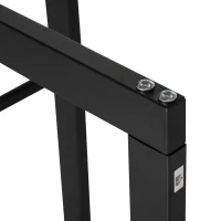 HOMCOM Stojak na drewno kominkowe Półka na drewno Pojemnik na drewno opałowe 100 kg Stal Czarny dł. 40 x szer. 25 x wys. 100 cm(m-7)