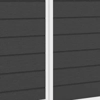 Outsunny Casetta da Giardino 1.14m² in PP e Alluminio con Pavimento, Capanno da Giardino, Tetto Inclinato, Nero(m-10)