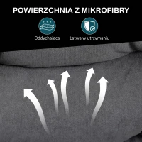 HOMCOM Fotel podłogowy z regulowanym oparciem do salonu, biura(m-6)