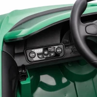 AIYAPLAY Auto Elettrica Bambini Porsche Carrera GT 12V con Telecomando, 2 Motori, Sospensioni e Porte Apribili, Verde(m-12)