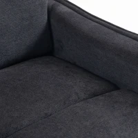 HOMCOM Poltrona Relax Reclinável Elétrica Elevatória com 2 Pontos de Massagem, Assento com Molas, Apoio para os Pés, Chenille, Preto(m-13)