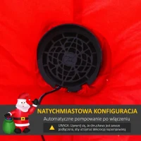 HOMCOM DMUCHANY MIKOŁAJ POMPOWANY ŚWIECĄCY LED(m-6)