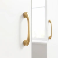 HOMCOM Armadio Camera da Letto con Specchio e 2 Cassetti, Armadio Guardaroba Salvaspazio Multiuso con Asta Appendiabiti(m-10)