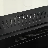 HOMCOM Lareira Elétrica de Encastrar ou Independente 750/1500W, 3 Lados, 12 Cores de Chama 3D, Termóstato, Telecomando, Preta(m-13)