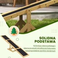 Huśtawka dla psa, drewniana, do agility, zabawka dla dużych psów(m-4)