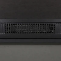 HOMCOM Camino Elettrico da Terra/Incasso con Cornice e Ripiano per TV 55'', 1800W, Effetto Fiamma 3D, Timer, Nero(m-12)
