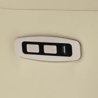 HOMCOM Poltrona Relax Elettrica Reclinabile 160° Girevole con Poggiapiedi, Presa USB e Type-C, in Pelle PU, Beige(m-12)