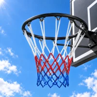 AIYAPLAY Basketballkorb Kinder 179–209 cm Höhenverstellbar Mobile Basketballständer mit Rollen 76 x 45 cm Rückwand befüllbar(m-9)