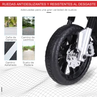 HOMCOM Moto Eléctrica Infantil Moto de Juguete Niños +3 Años Batería 6V con Luces y Música 105x52,3x62,3cm Rojo(m-5)