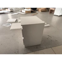 HOMCOM Comodino Camera da Letto, Comodino con 2 Cassetti, Tavolino Salotto per Soggiorno, 40x34x46.5cm, Bianco(m-1)