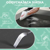 Podwyższone legowisko dla psa z daszkiem, na zewnątrz(m-6)