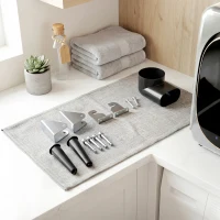 HOMCOM Ablufttrockner 2,5 kg mit Smart-Modus, 800 W Kompakttrockner mit Edelstahltrommel, Silber(m-9)