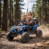 AIYAPLAY Kinder Elektroauto 24V 2 Sitzer Kinderauto UTV mit Lithium-Akku 2,4 GHz Fernbedienung 2 x 120W Motoren Softstart(m-2)