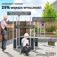 Dom Ogrodowy Outsunny z Wentylacją, Szary(m-4)
