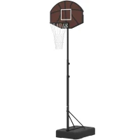 AIYAPLAY Basketballkorb Kinder 172,5-199 cm Höhenverstellbar Basketballständer mit 67 x 45 cm Rückwand Dreibein-Stütze(m-11)