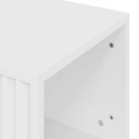 HOMCOM Mobile TV Sospeso, Mobile Porta TV Fino a 65" con Ripiano Regolabile, Luci LED RGB, Prese di Corrente, Bianco(m-11)