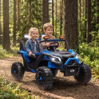 AIYAPLAY Kinder Elektroauto 24V 2 Sitzer Kinderauto UTV mit Lithium-Akku 2,4 GHz Fernbedienung 2 x 120W Motoren Softstart(m-10)