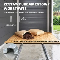 Schowek Ogrodowy Outsunny, 1,1 m², z Siodłowym Dachem, 133 x 102 x 180/208 cm(m-6)