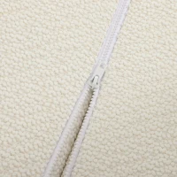 HOMCOM Sofá-cama 3 em 1 de 3 Lugares com 2 Almofadas Laváveis e Estrutura em Aço 193x82x57 cm Creme(m-13)